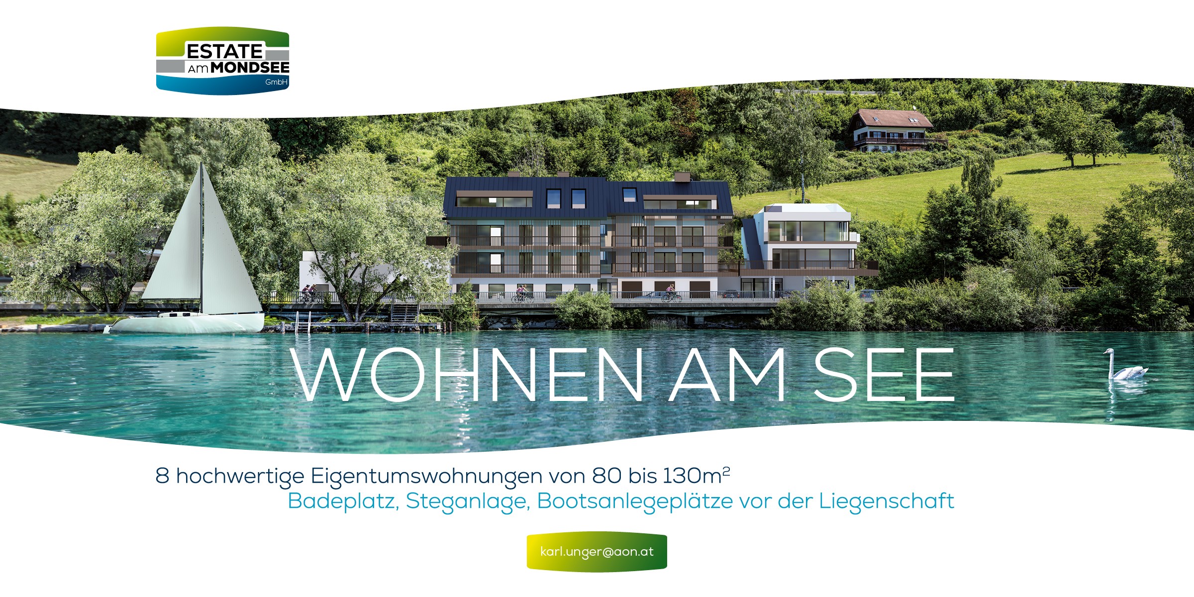 Wohnen am See - Estate am Mondsee GmbH - Kontakt: karl.unger@aon.at